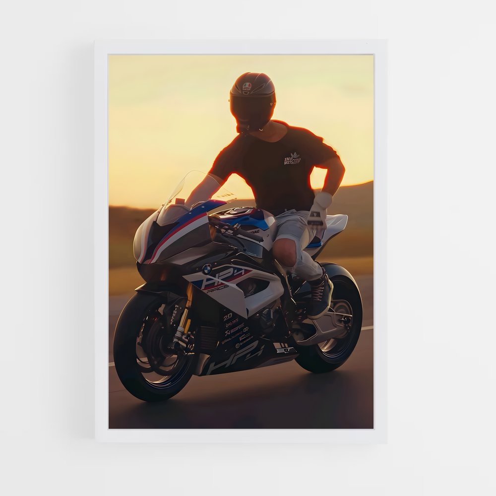 Poster Hp course spectaculaire – affiche BMW Motorrad (vue 3)
